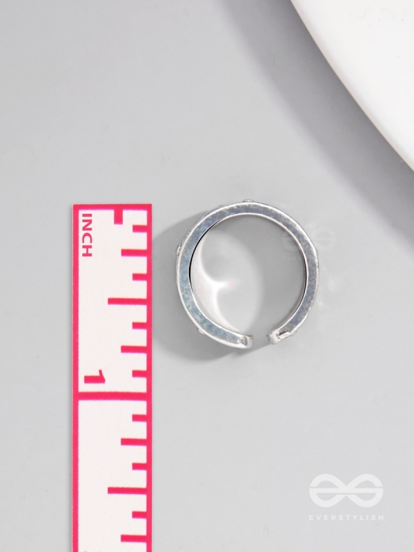 CELESTIAL LEGACY - STATEMENT SILVER RING (ADJUSTABLE)