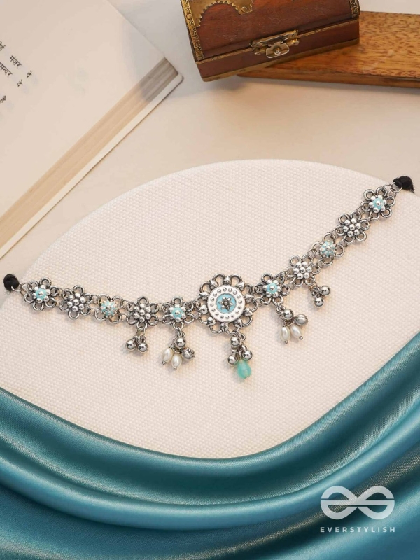 The Sky Bouquet- Enamelled Oxidised Neckpiece