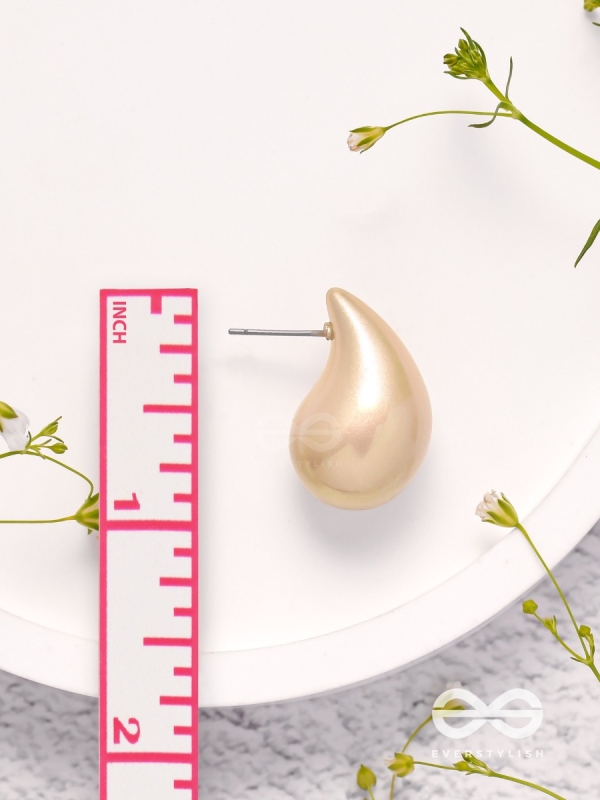 Glitter Drops - Holographic Acrylic Earrings (Golden)