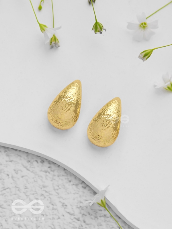 Gilded Illumination - Golden Earrings