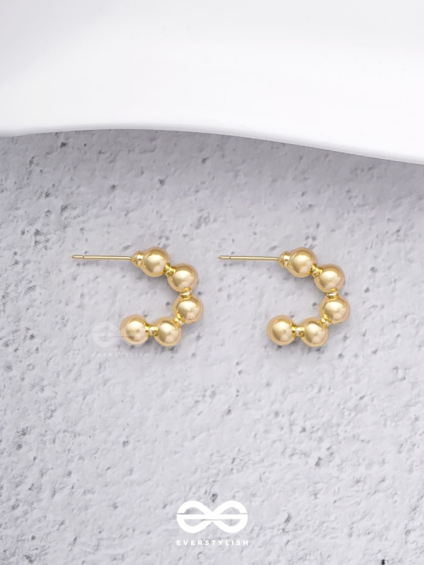 Spell Beads - Classy  Golden  Earrings  