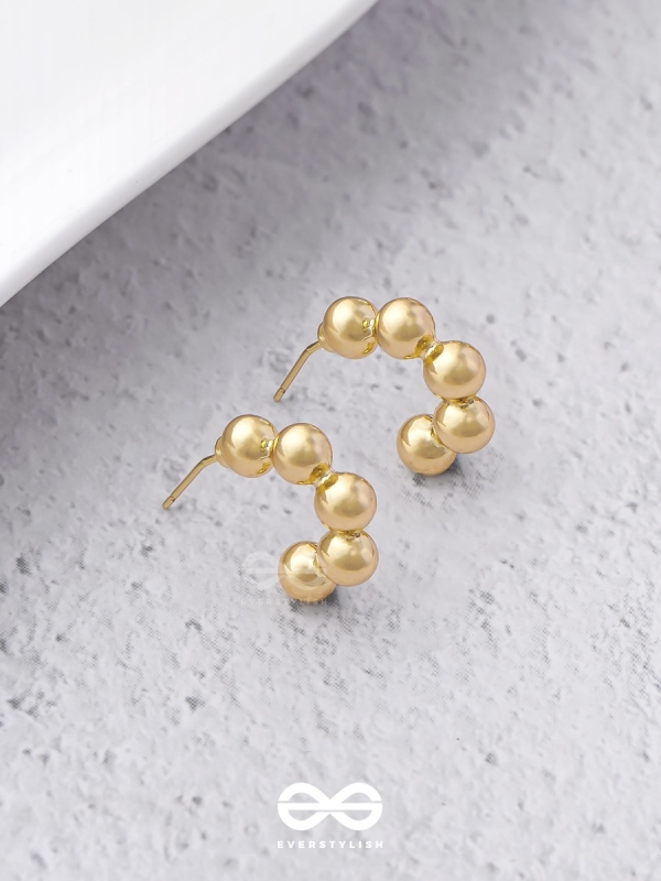 Spell Beads - Classy  Golden  Earrings  