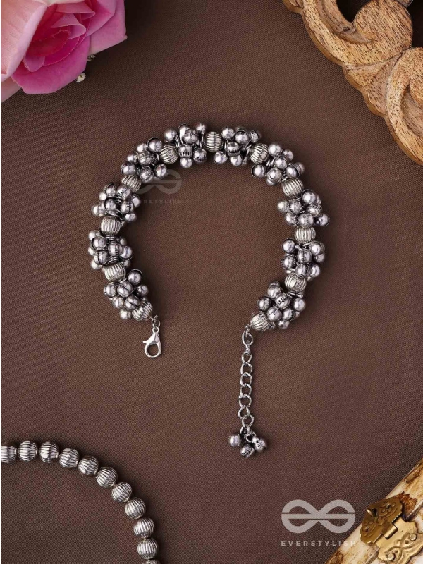 The Moon-Drenched Melody - Oxidised Bracelet 