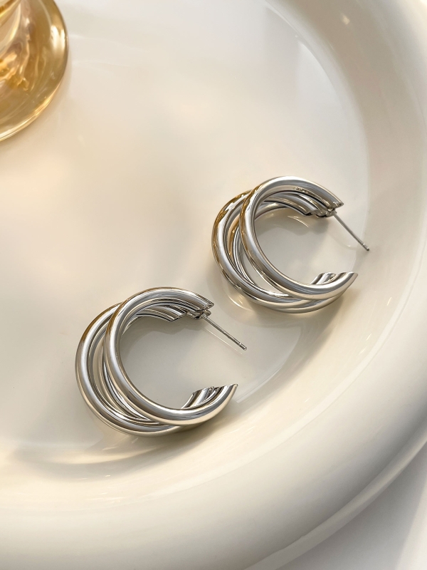 The Elegant Statement Makers - Silver Stud Earrings