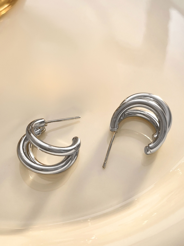 The Elegant Statement Makers - Silver Stud Earrings