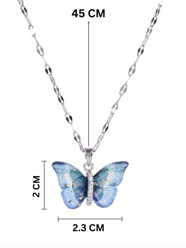 Ethereal Wings - Crystal Butterfly Necklace