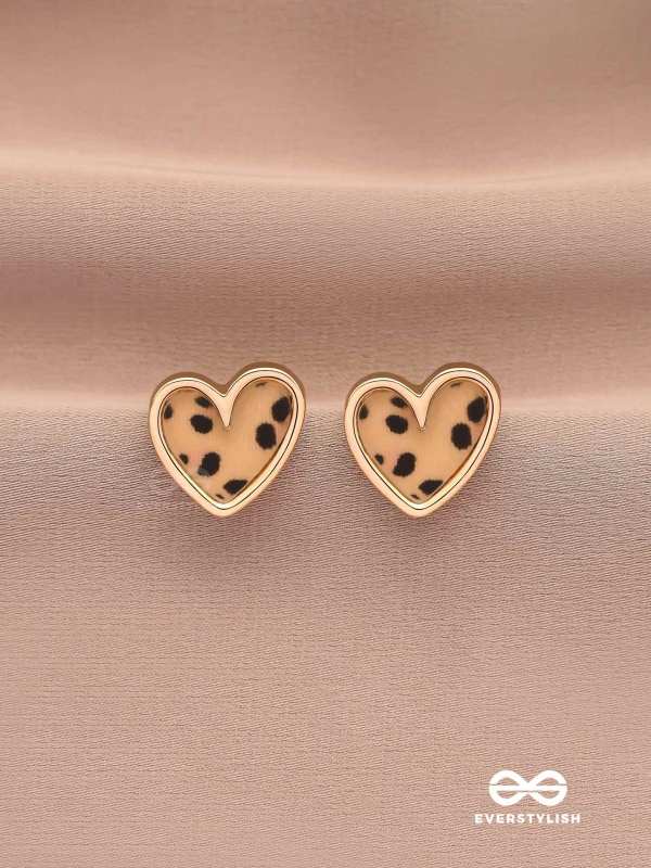 JUNGLE ROMANCE - STYLISH LEOPARD PRINT STUDS