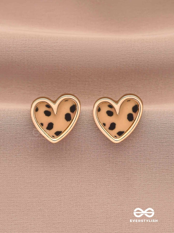 JUNGLE ROMANCE - STYLISH LEOPARD PRINT STUDS
