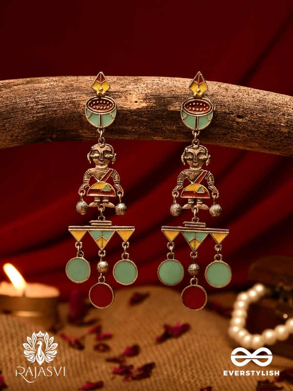 CARNIVAL CHAOS - GEOMETRIC STATEMENT EARRING