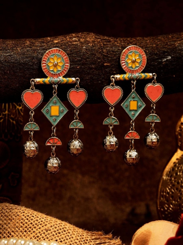 CARNIVAL BLOOM - PLAYFUL OXIDISED EARRING