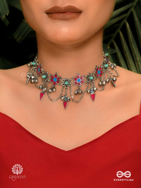 NOMAD CHARM - VIBRANT OXIDISED NECKLACE