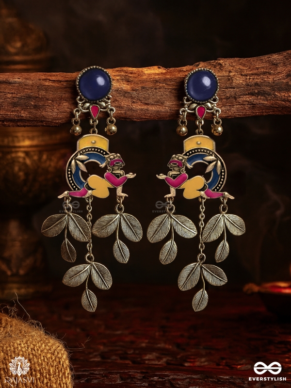  FLORA FABLE - WHIMSICAL OXIDISED EARRING
