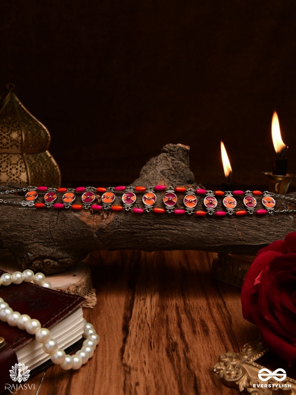 GULAAL GRID – COLOURED ENAMELLED CHOKER