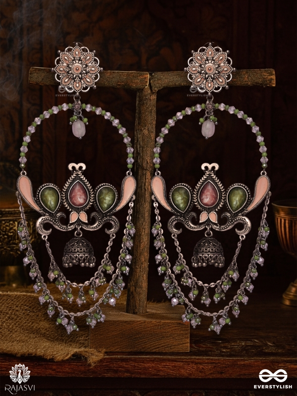 PASTEL WHIM – STATEMENT ENAMELLED CHANDBALI 