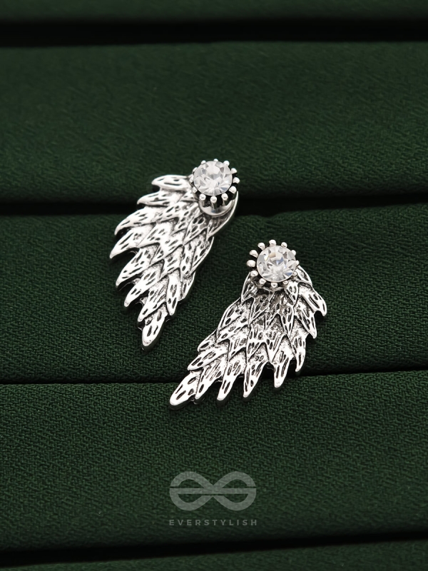 The Winged Solitaire Ear Jackets