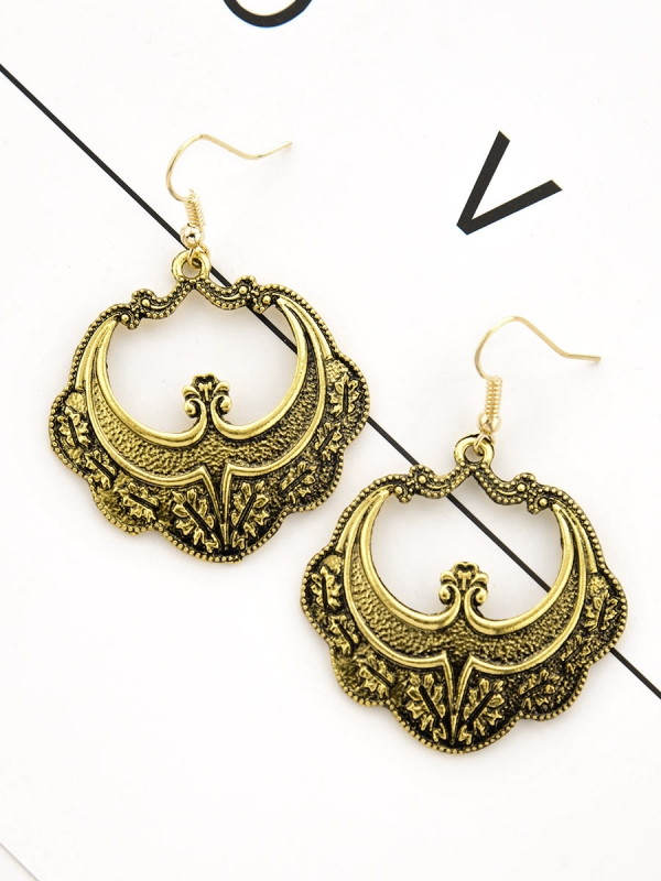 The Ethnic Royale - Golden Oxidised Earrings