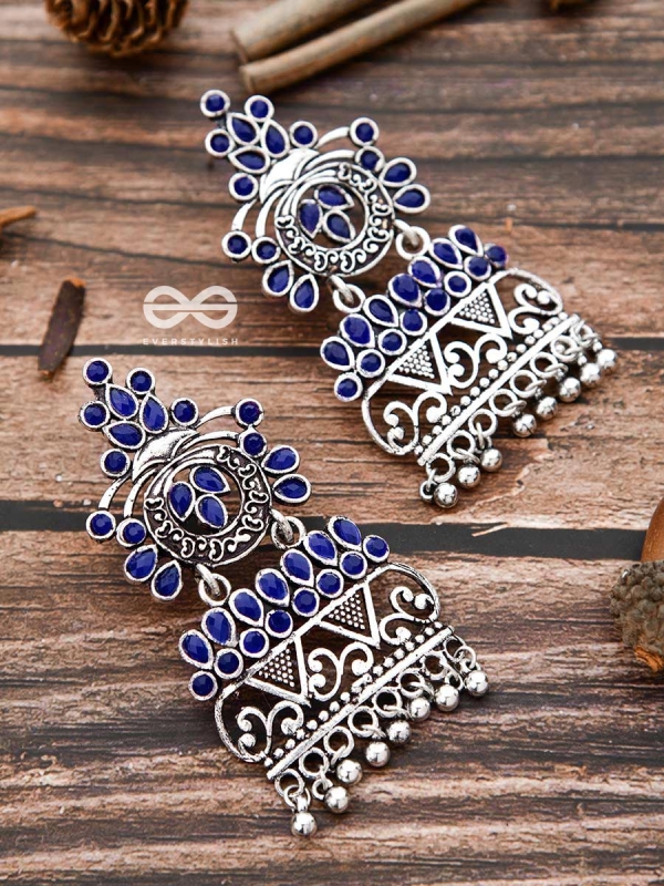 A Royal Delight - Sapphire Blue - The Embellished Oxidised Collection