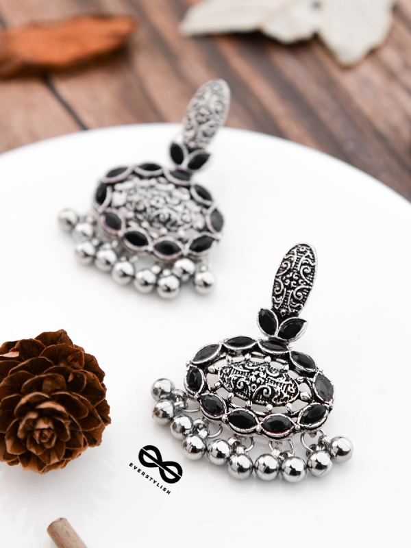 The Intricate Artistry (Onyx Black) - The Embellished Oxidised Collection