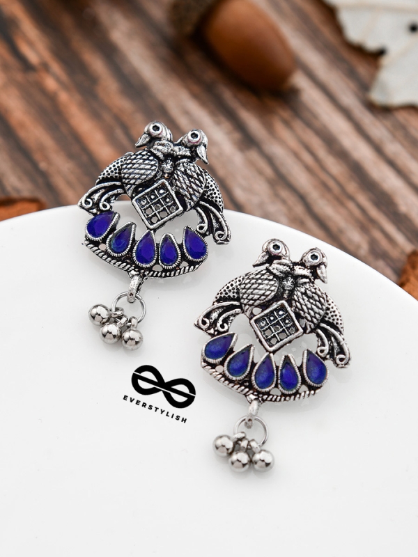 A Vintage Artwork - Sapphire Blue - The Embellished Oxidised Collection