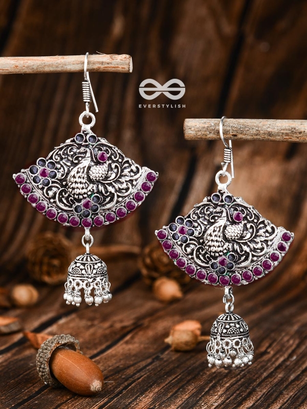 A Vintage Artwork (Ruby) - The Embellished Oxidised Collection