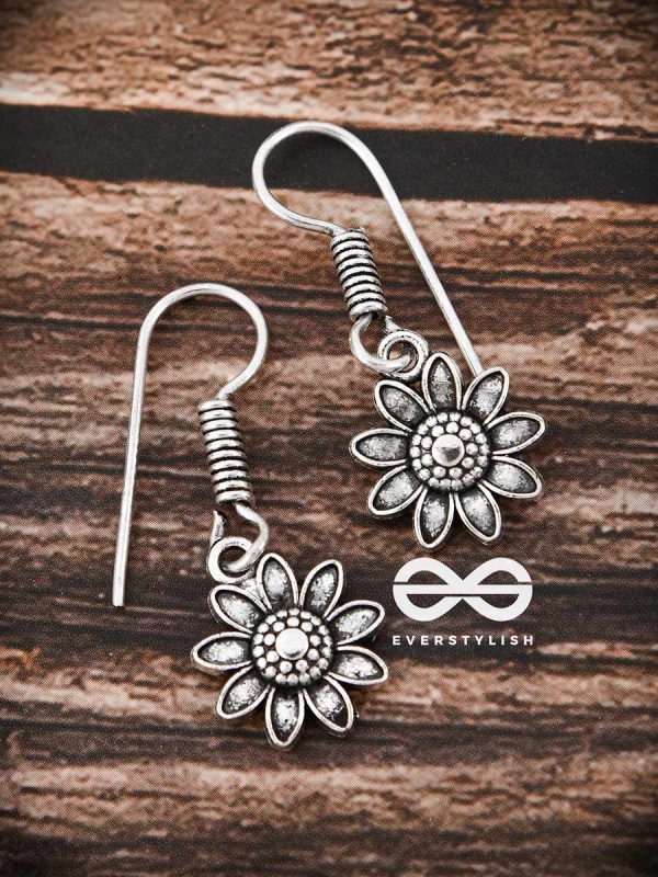 The Cute Floral Danglers - Tiny Trinket Earrings
