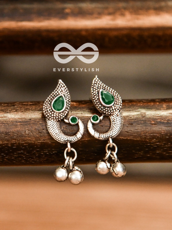 The Vintage Peacocks (Emerald Green) - The Melodious Ghungoo Collection