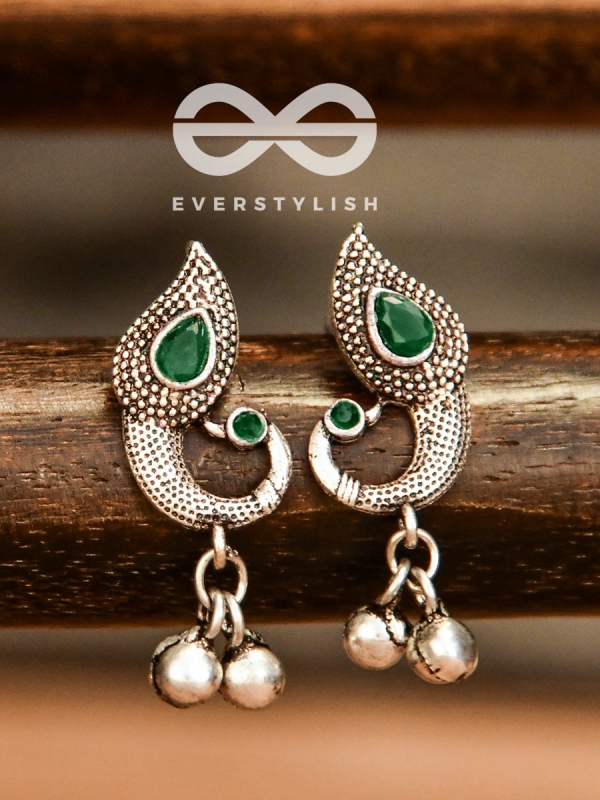 The Vintage Peacocks (Emerald Green) - The Melodious Ghungoo Collection