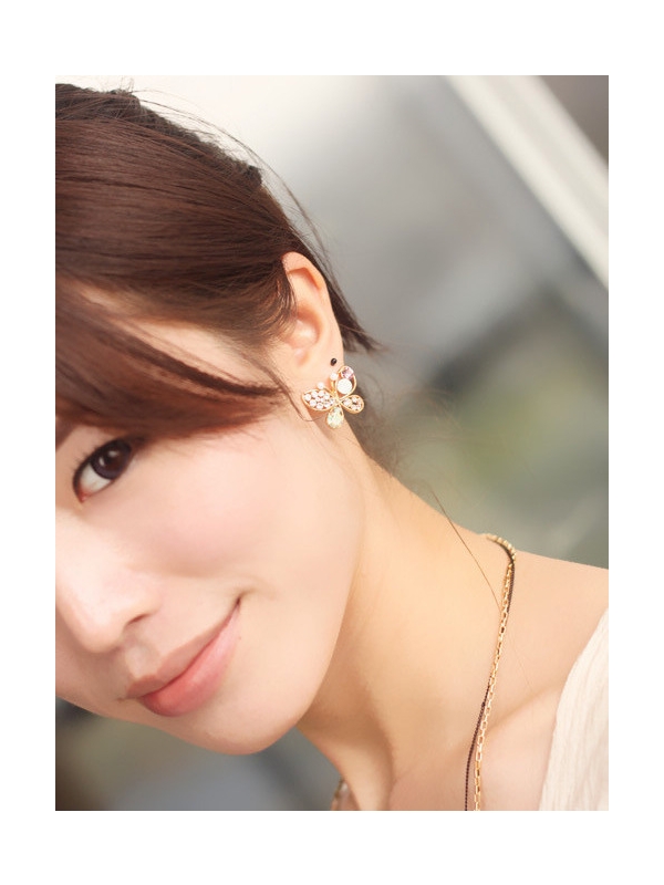 Dazzling Multi Hued Butterfly earrings