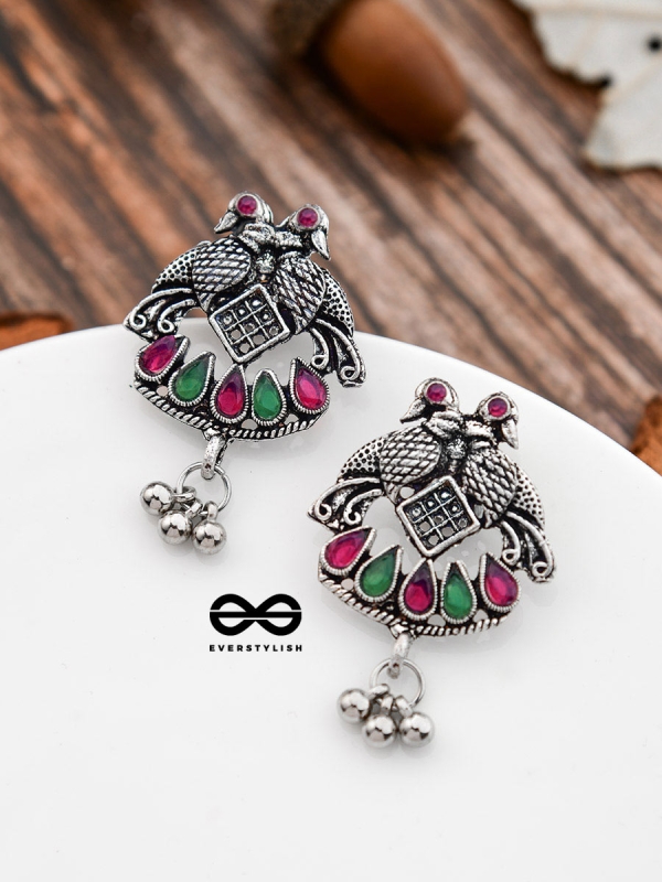 A Vintage Artwork - Ruby Emerald - The Embellished Oxidised Collection