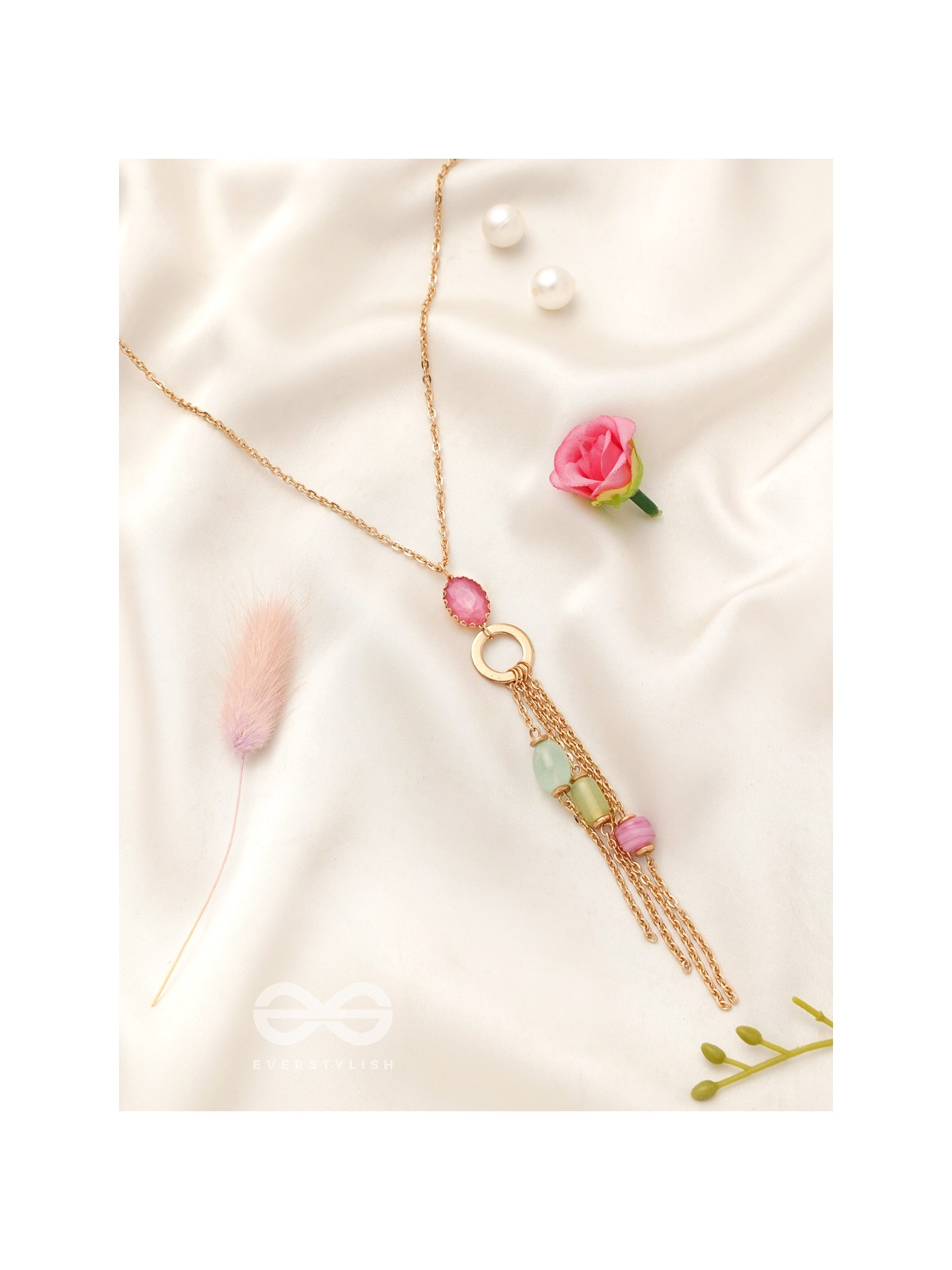 The Golden Hail- Golden Embellished Necklace With Anti-Tarnish Coating 