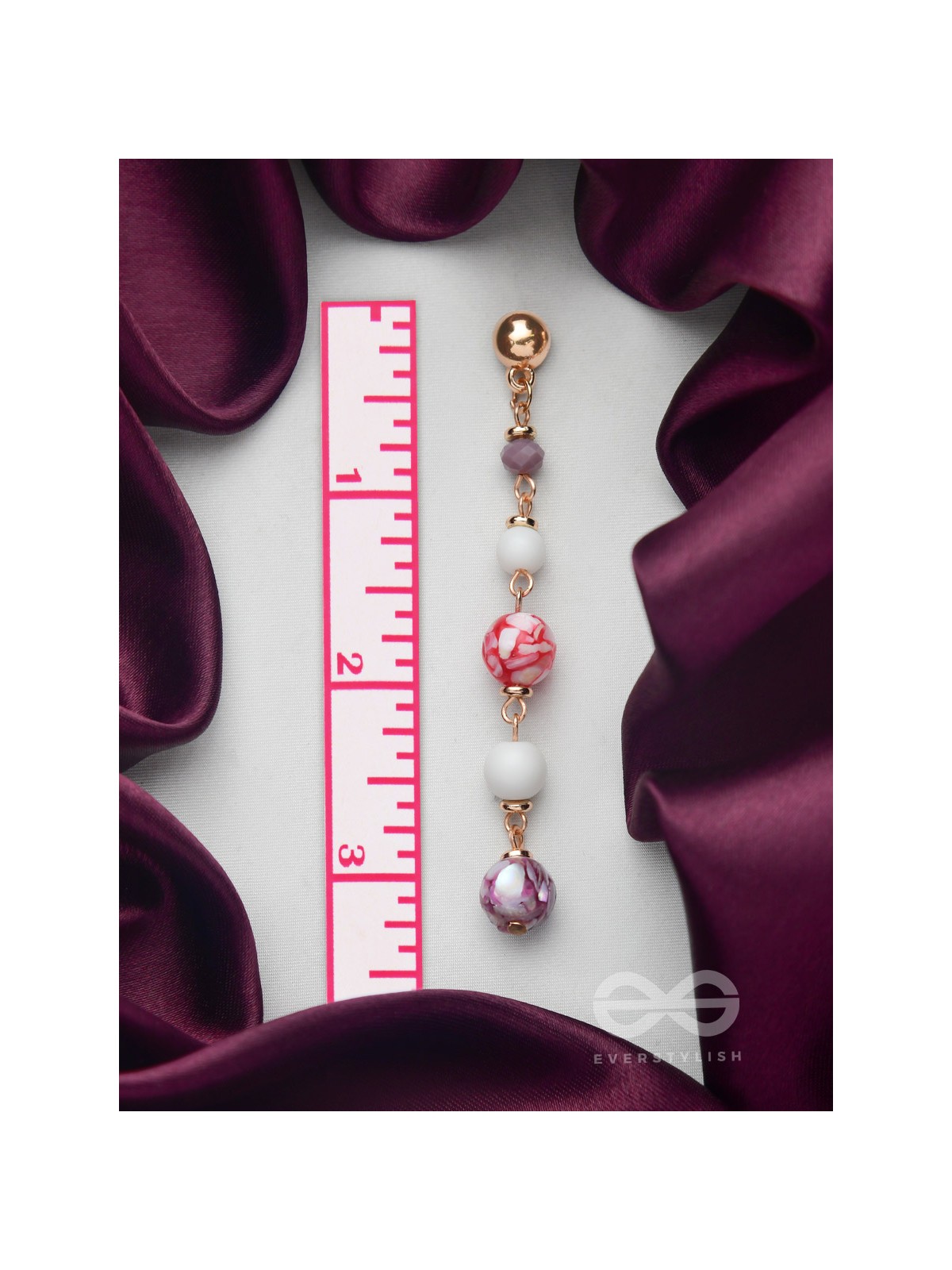 The Blossom Boulevard- Golden Embellished Earrings