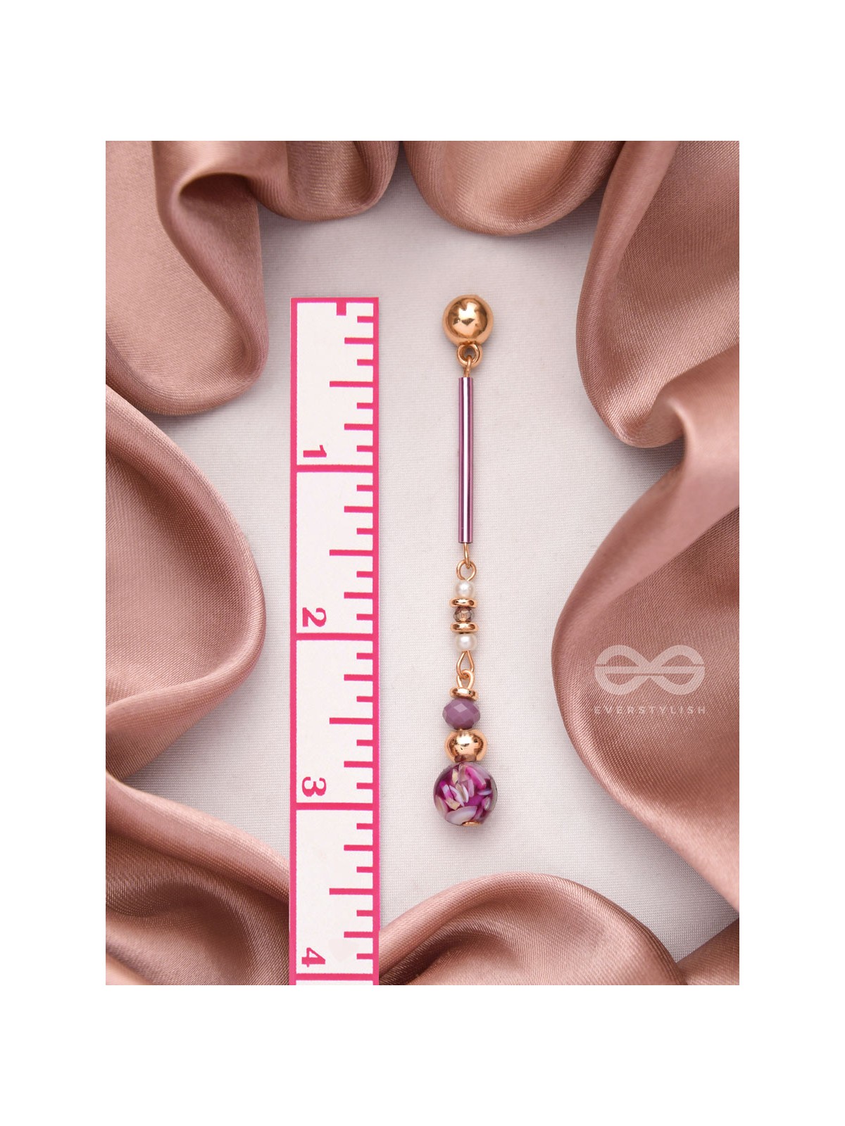 The Orchid Lane- Golden Embellished Earrings