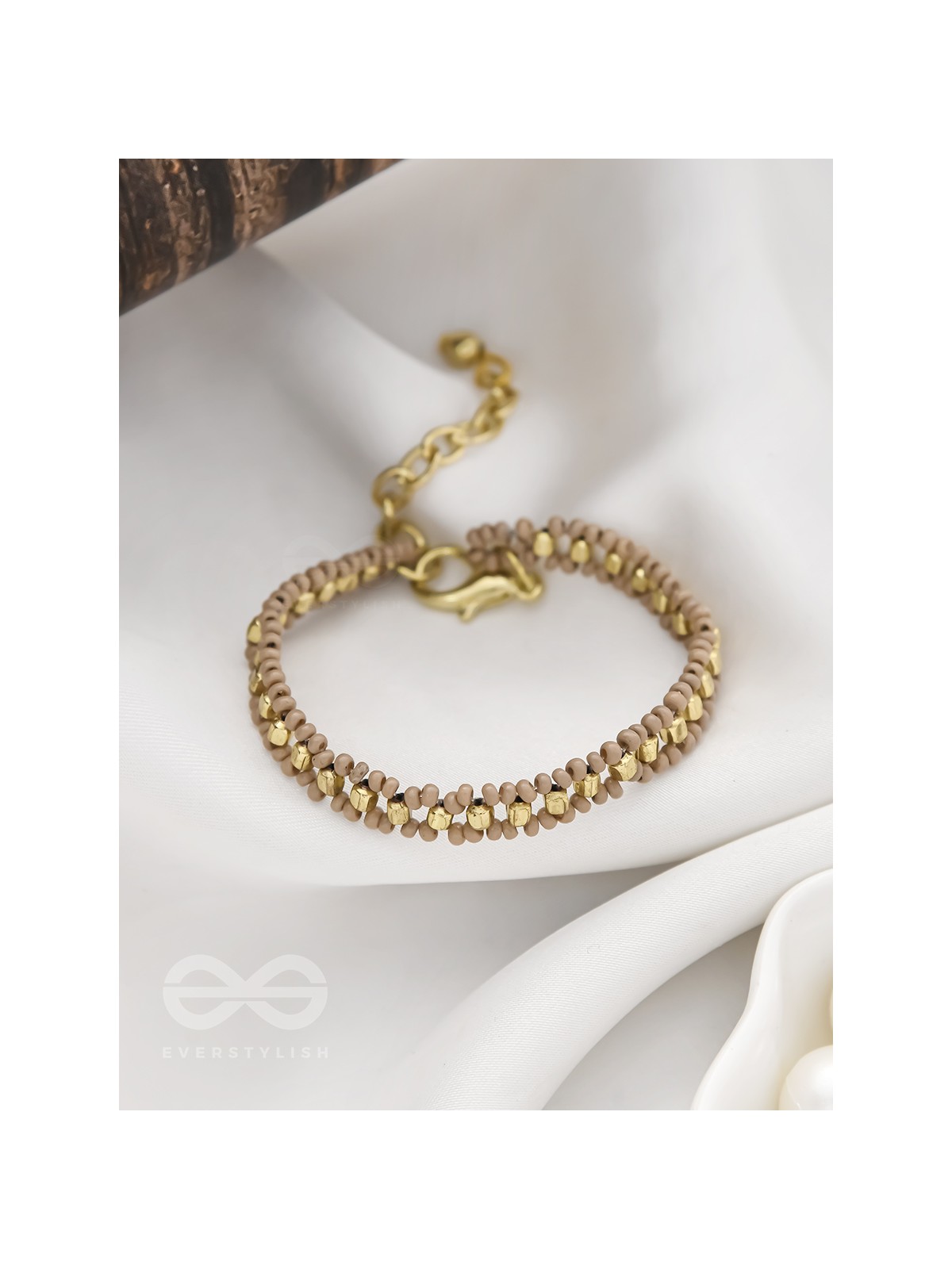 The Copper Beech- Golden Beaded Bracelet