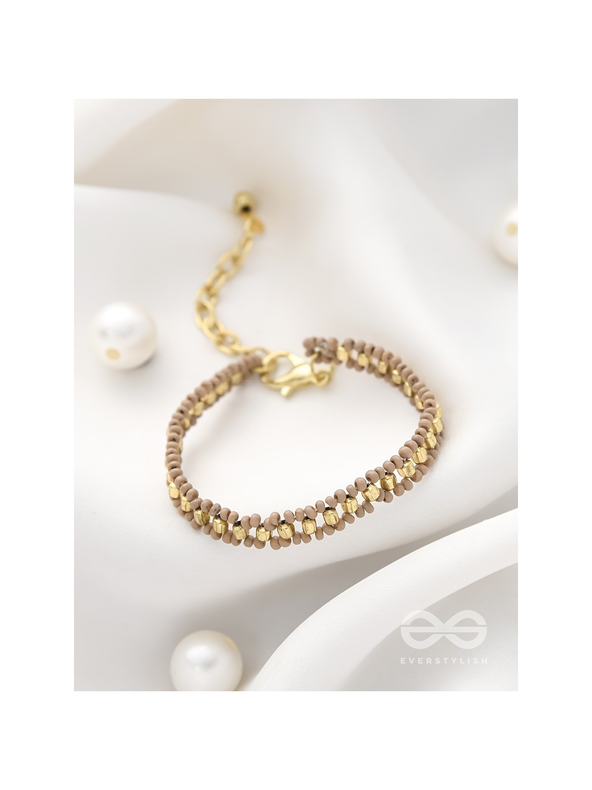 The Copper Beech- Golden Beaded Bracelet