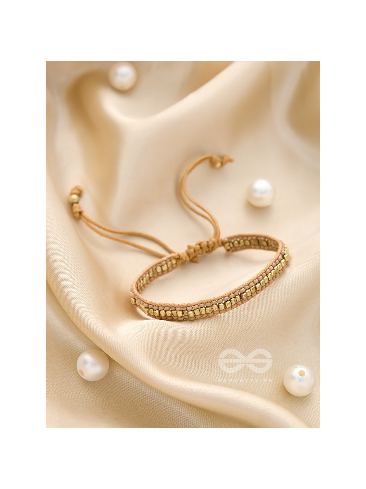 The Bronze Beauty- Beaded Knot Bracelet