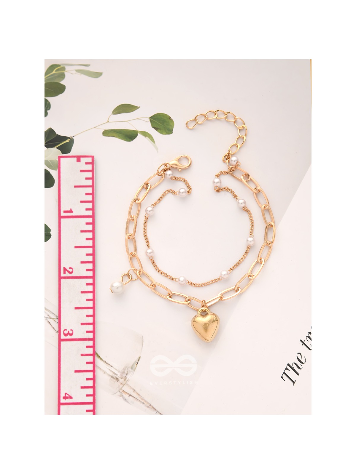 Bottom of Heart- Golden Layered Bracelet