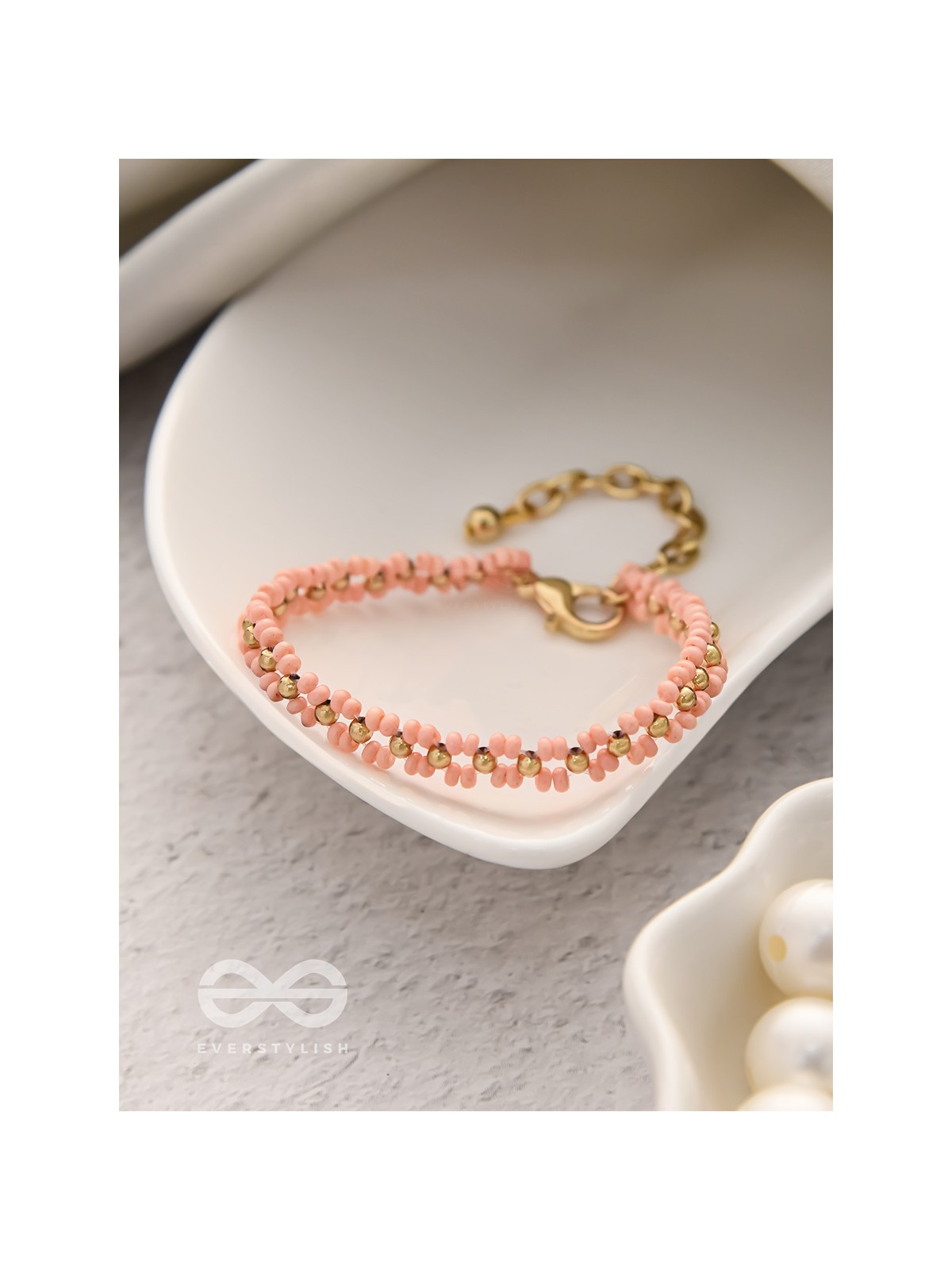 The Dahlia Aisle- Golden Beaded Bracelet