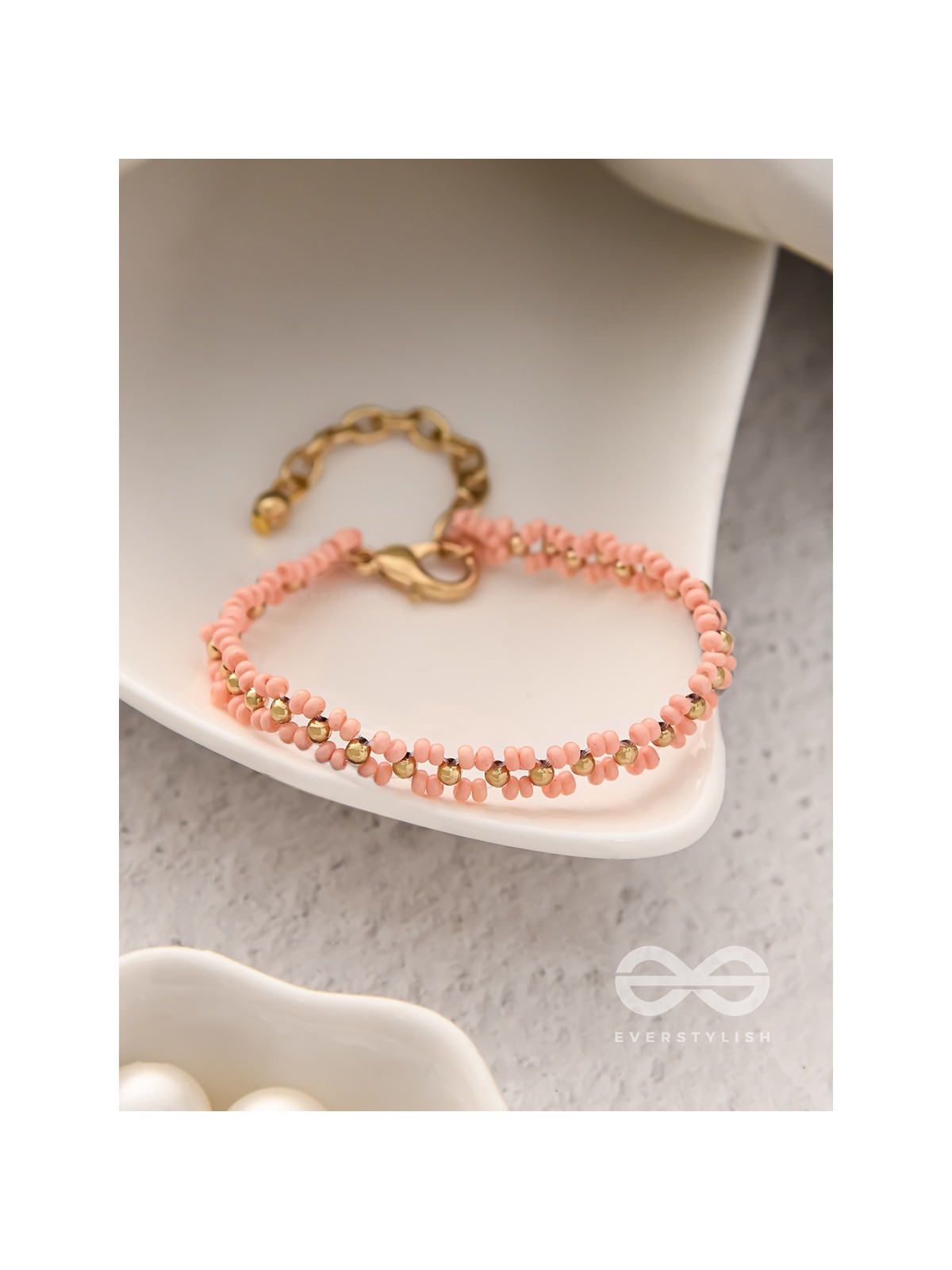 The Dahlia Aisle- Golden Beaded Bracelet