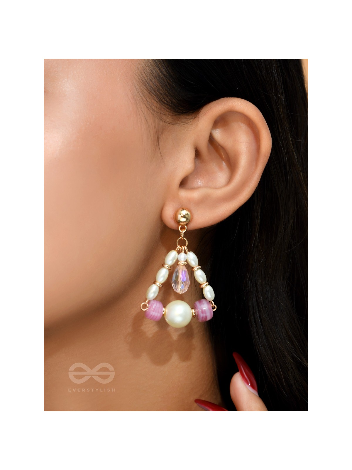 The Cinderella Swing- Golden Embellished Earrings