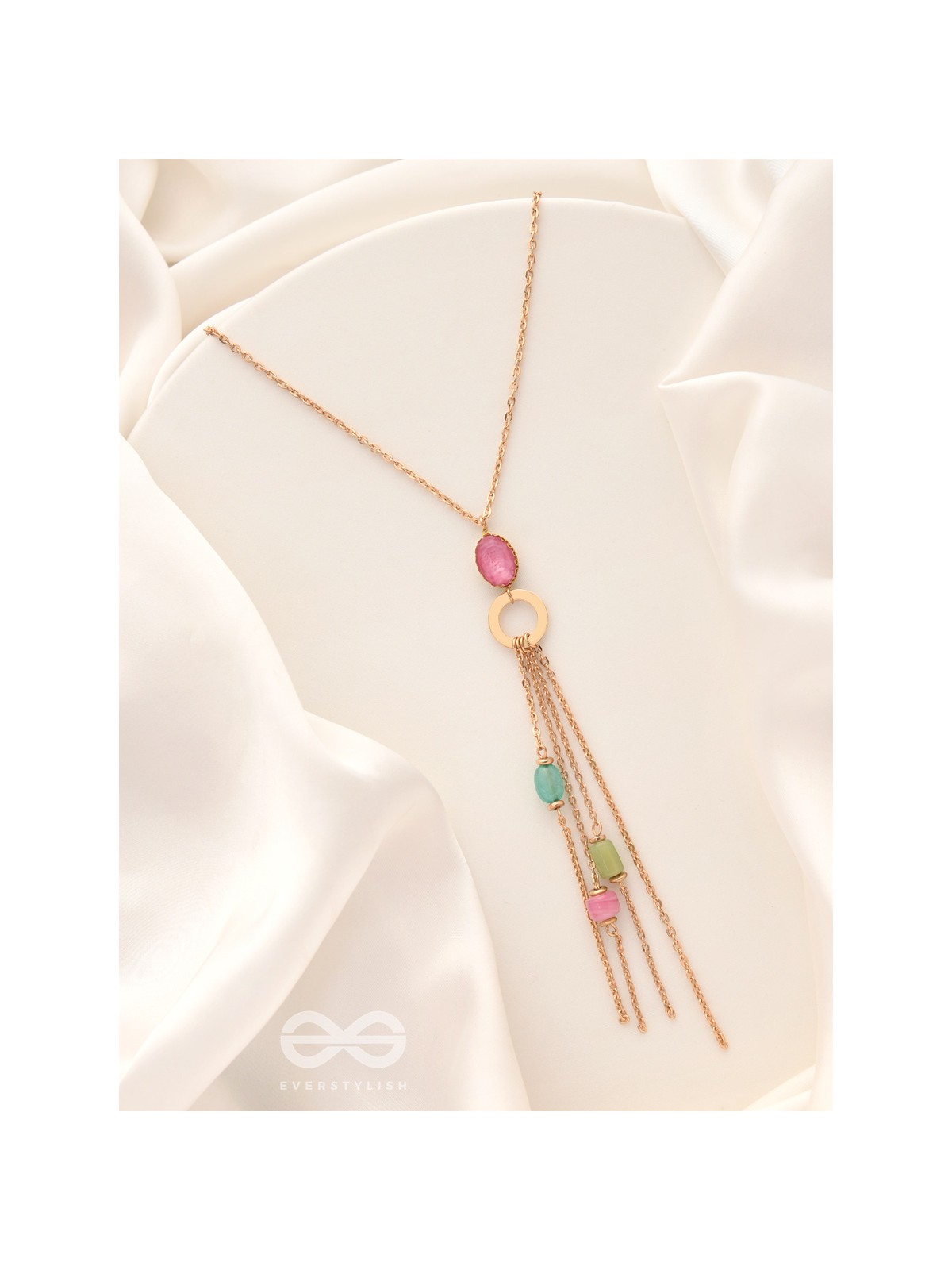 The Golden Hail- Golden Embellished Necklace With Anti-Tarnish Coating 