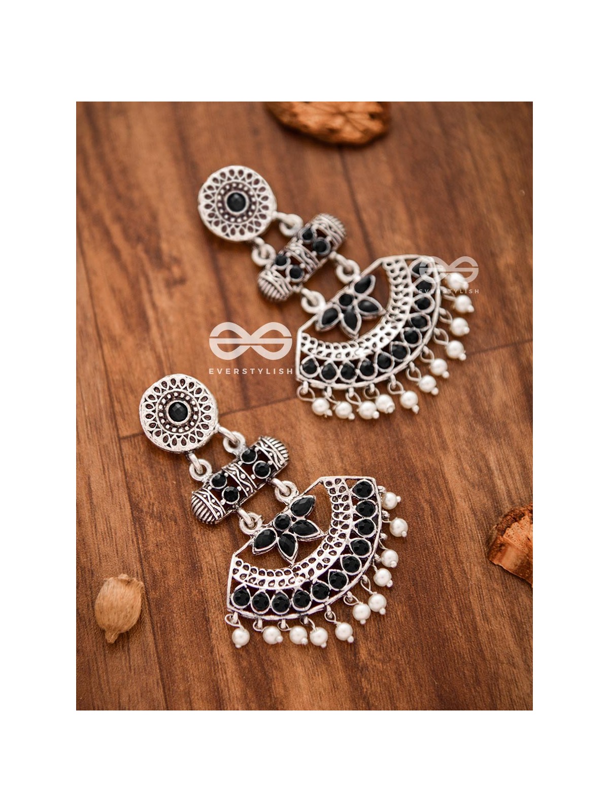 The Bohemian Elegance (Onyx Black) - Embellished Oxidised Collection