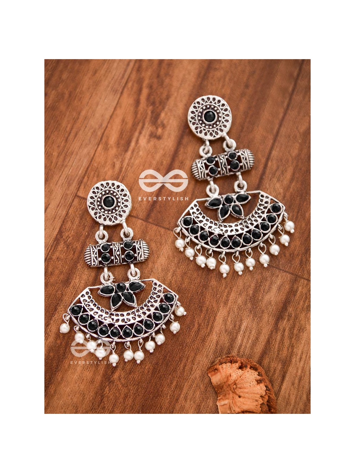 The Bohemian Elegance (Onyx Black) - Embellished Oxidised Collection