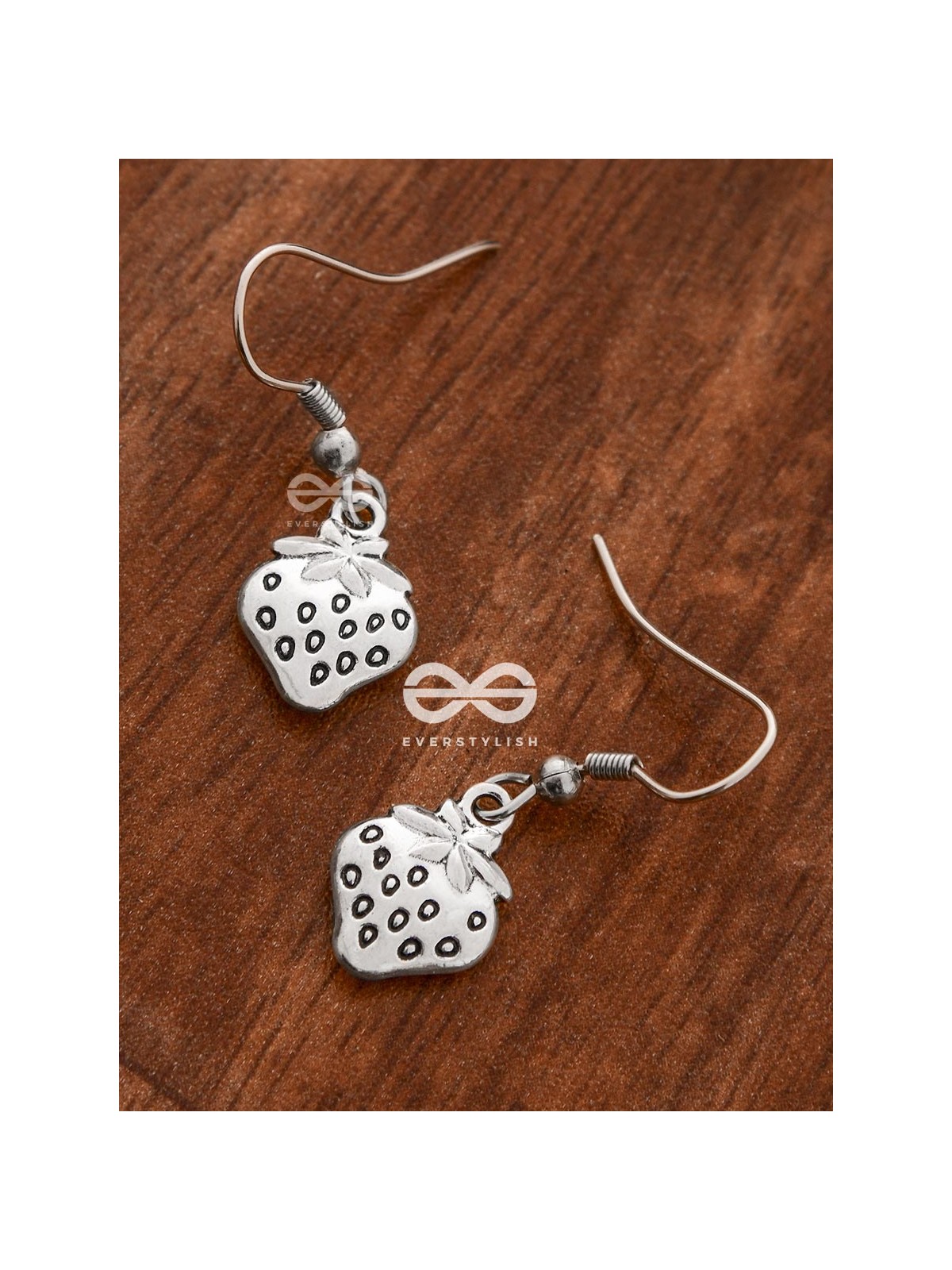 The Little Enticing Strawberries - Tiny Trinket Earrings