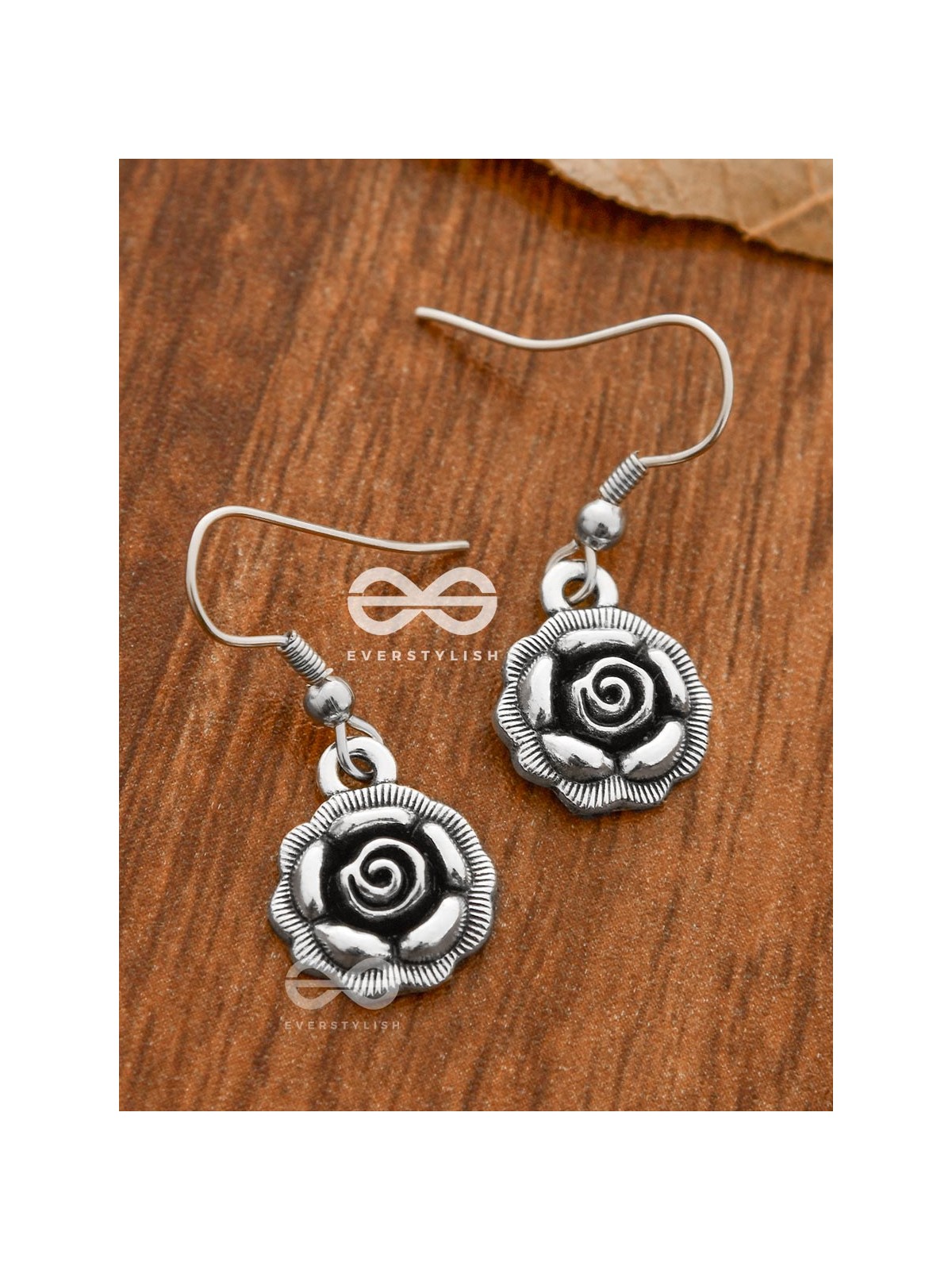 The Little Boho Floral Danglers - Tiny Trinket Earrings