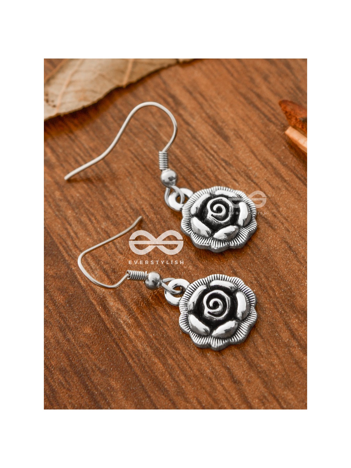 The Little Boho Floral Danglers - Tiny Trinket Earrings