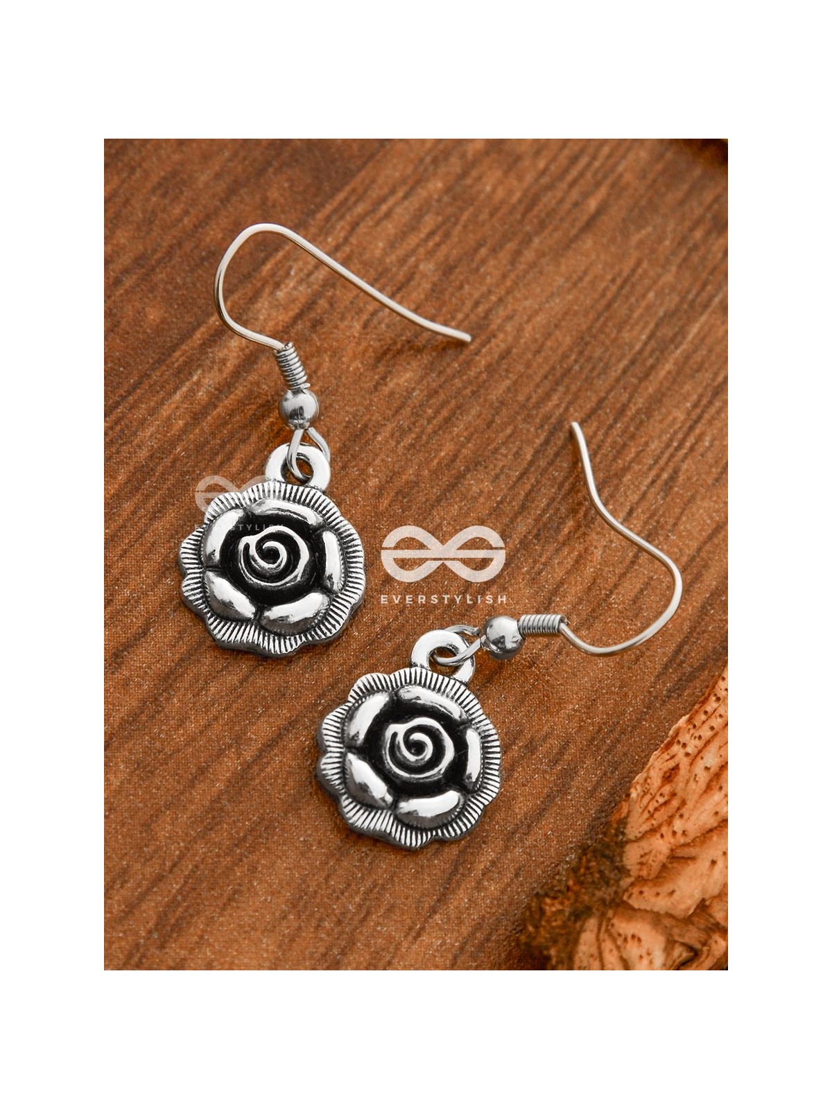 The Little Boho Floral Danglers - Tiny Trinket Earrings