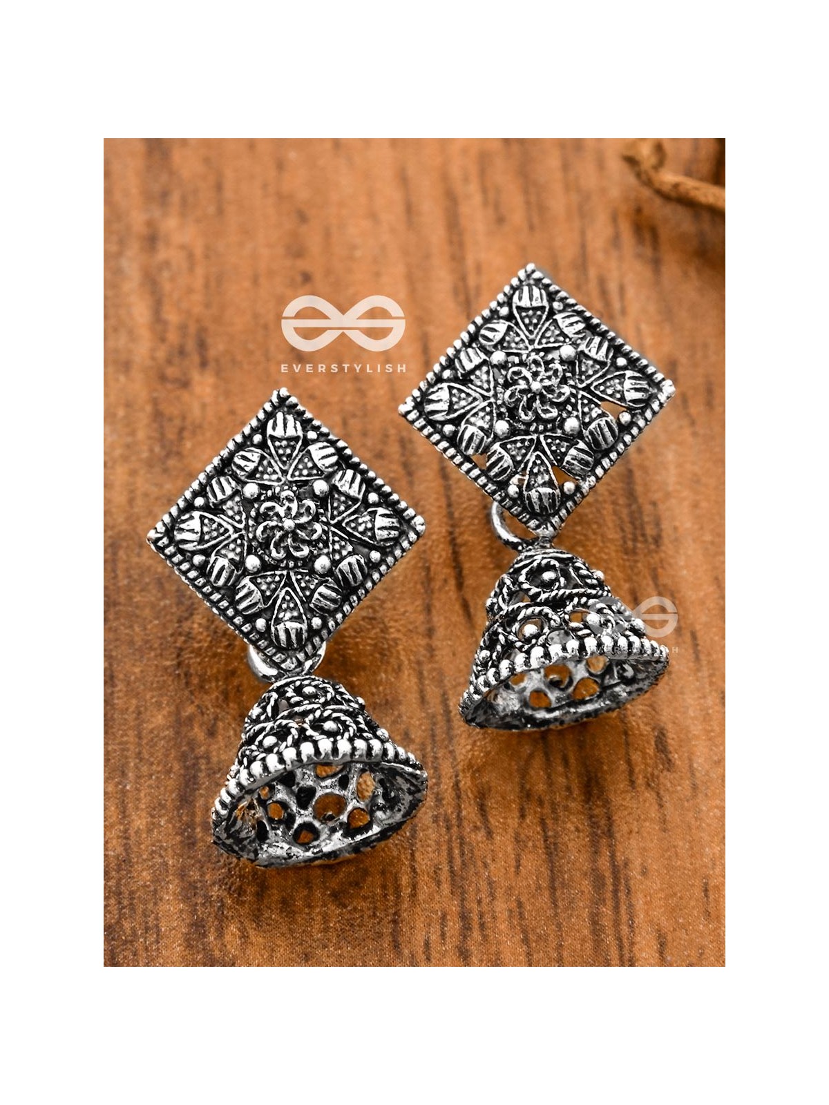The Nature Artwork Jhumkis - Tiny Trinket Earrings