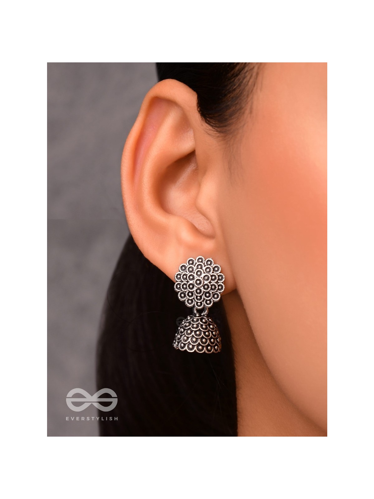 The Little Cute Floral Jhumkis - Tiny Trinket Earrings