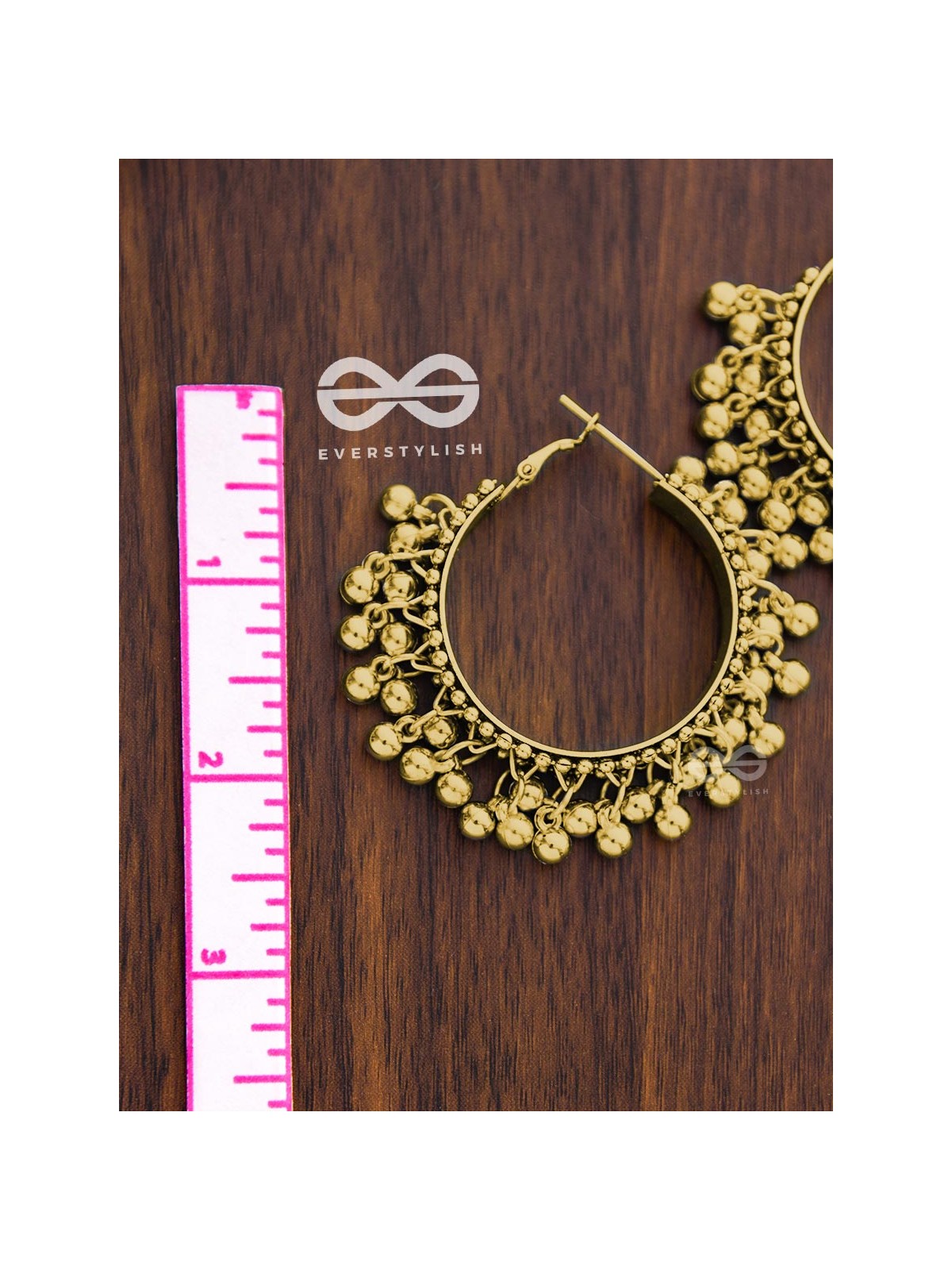 The Playful Elegance - Boho Hoop Earrings (Golden)