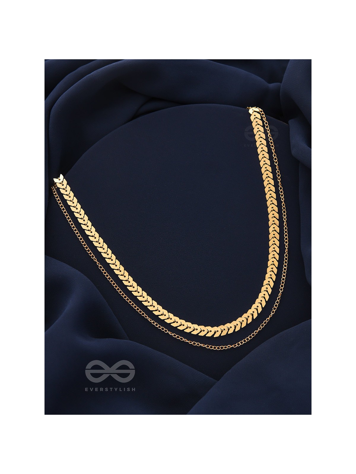 The Chain Of Allure - Golden Statement Neckpiece With Anti-Tarnish Coating 